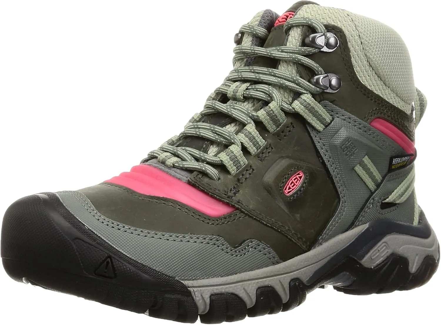 KEEN Women's Ridge Flex Mid Height Waterproof Hiking Boots, 13 UK