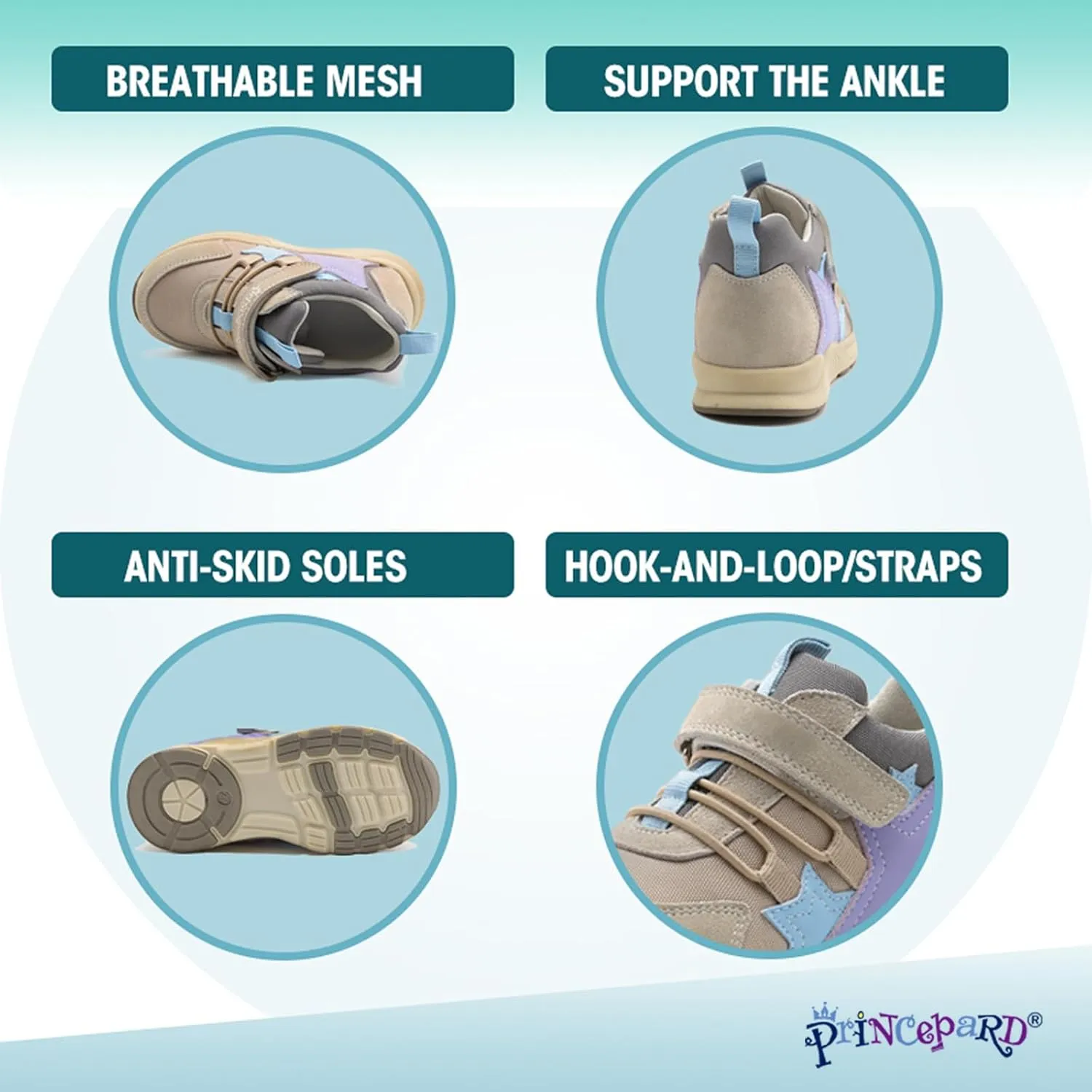 Kids Orthopedic Shoes with Ankle and Arch Support,Breathable and Supportive Sneakers