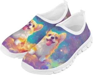 Kids School Running Athletic Shoes Girls Slip On Sneakers for Travel