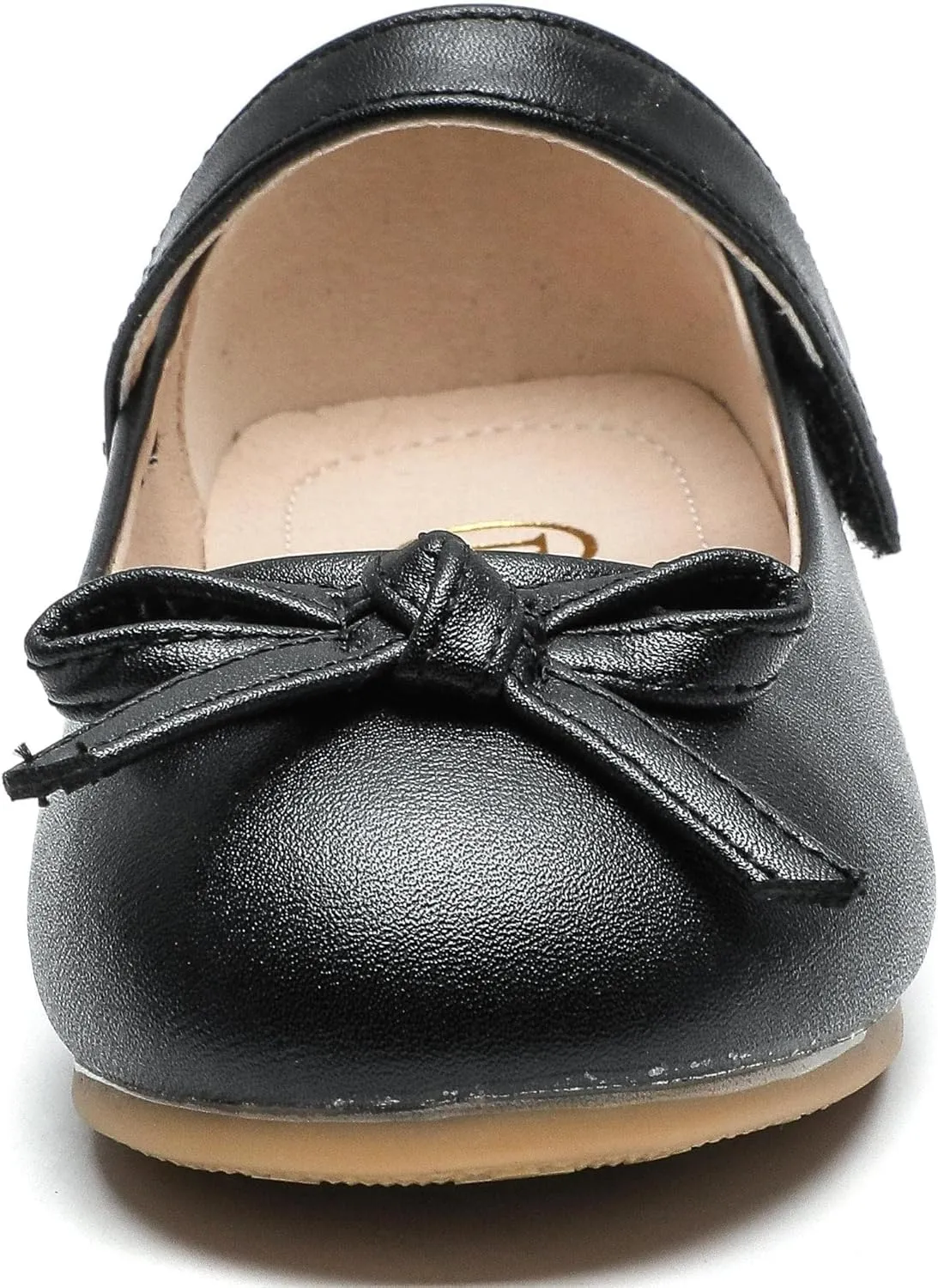 kkdom Girl's Dress Shoes Cute Bow Mary Jane Ballet Flats School Shoes for Toddler/Little Kid/Big Kid
