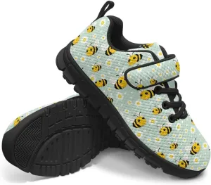 Little Kids Athletic Shoes for Boys Girls Sport Athletic Gym Walking Strap Sneakers Fitness Shoe