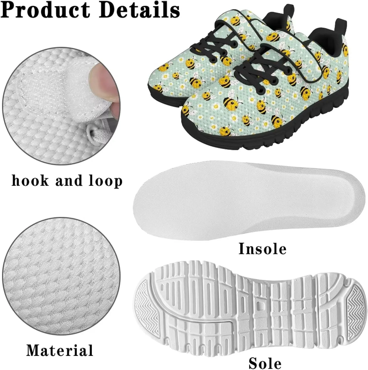 Little Kids Athletic Shoes for Boys Girls Sport Athletic Gym Walking Strap Sneakers Fitness Shoe