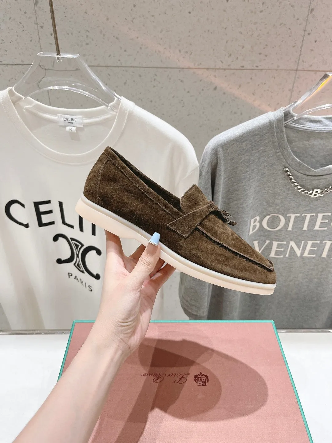 LP SUMMER CHARMS WALK LOAFERS DARK BROWN SUEDE