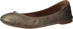 Lucky Brand Women's Emmie Ballet Flat, Pewter, 6.5