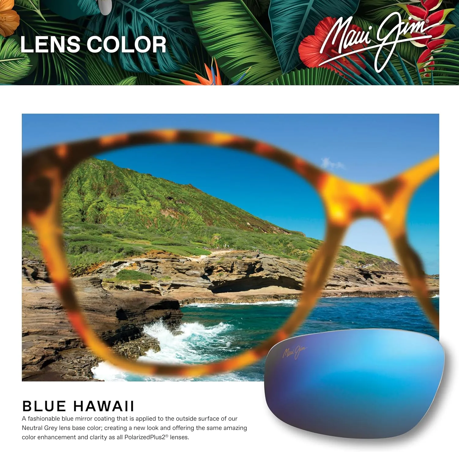 Maui Jim Men's and Women's The Flats Polarized Rectangular Sunglasses