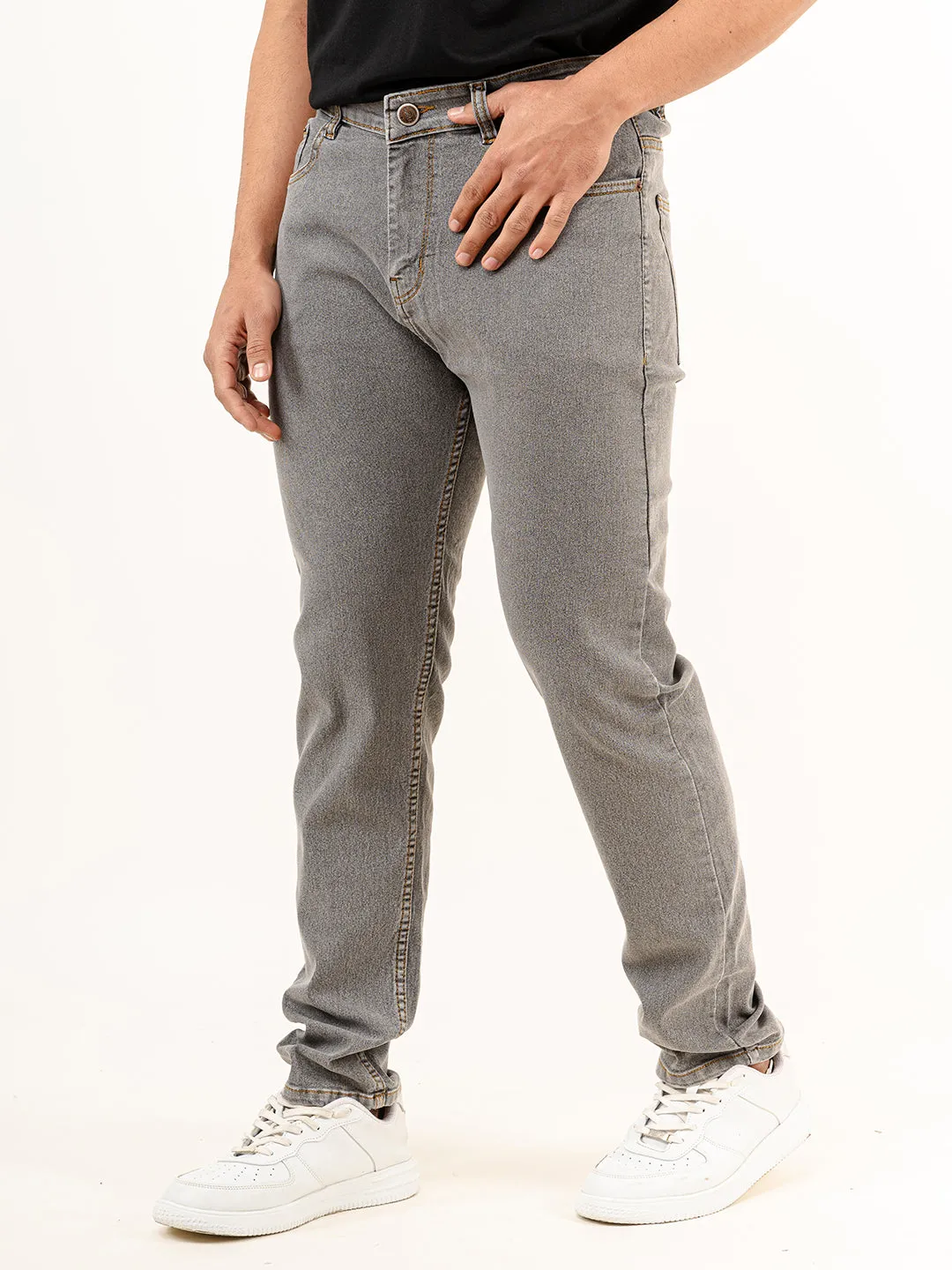 Med Grey Slim Fit Denim jeans