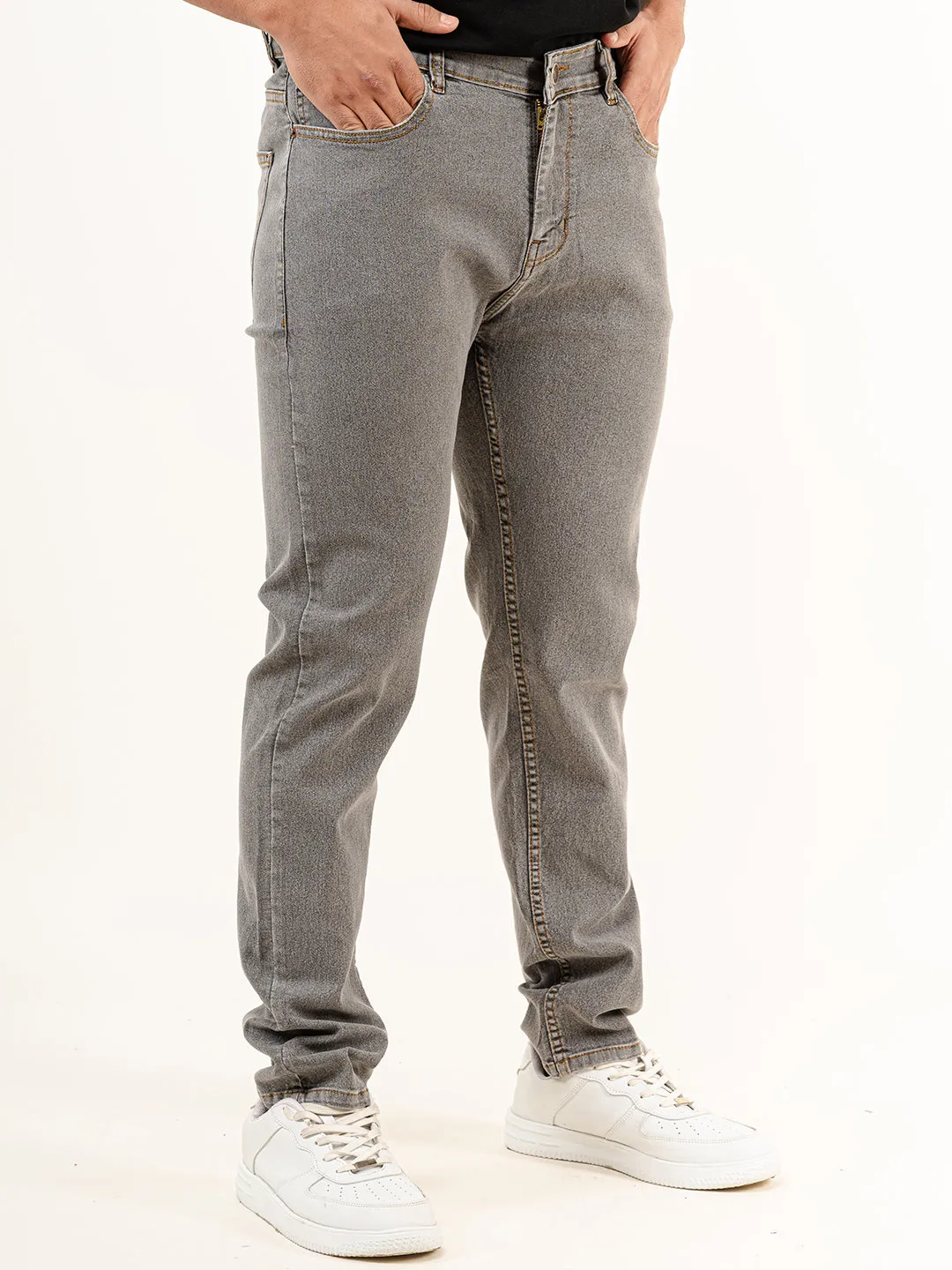 Med Grey Slim Fit Denim jeans