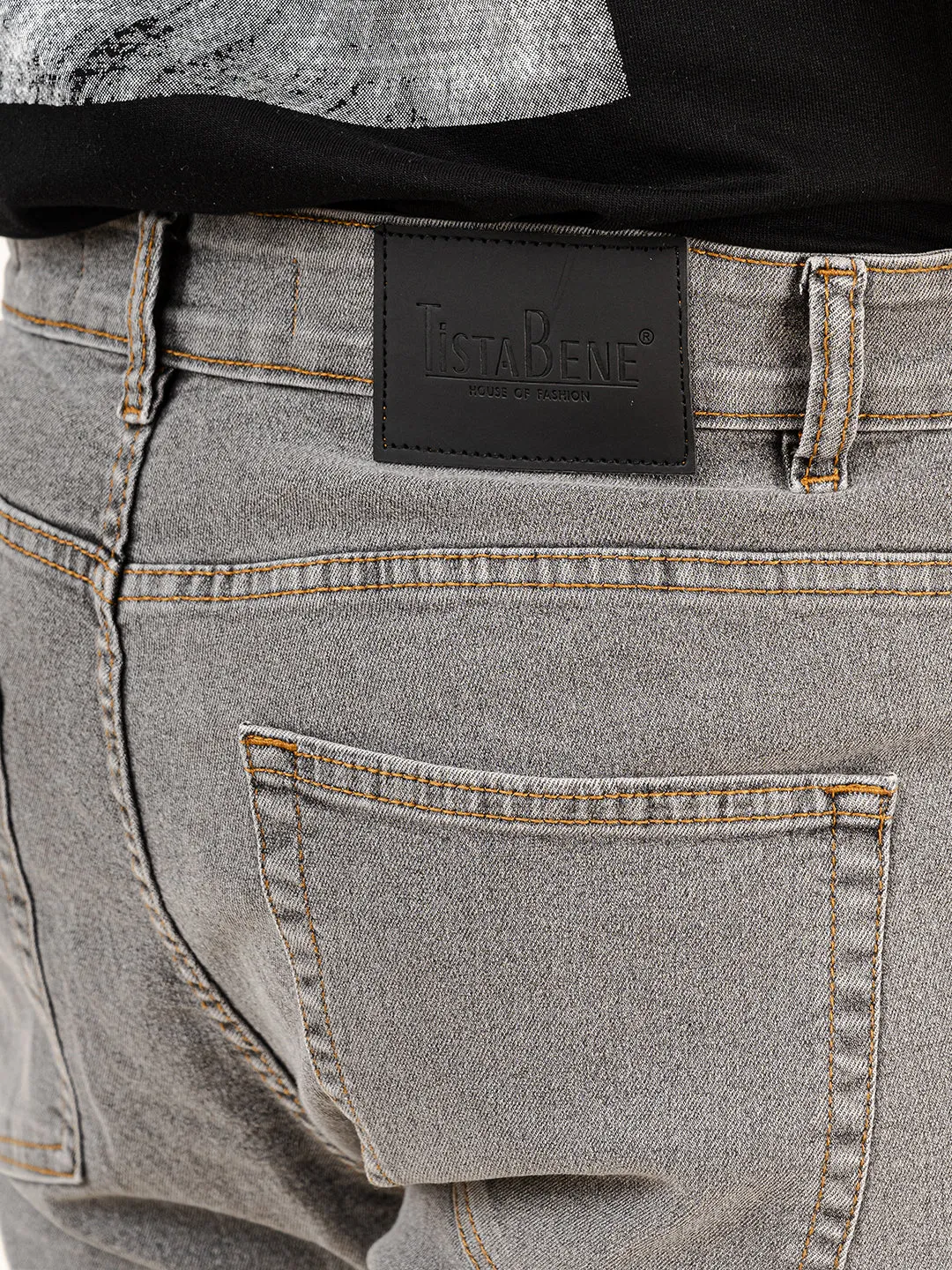 Med Grey Slim Fit Denim jeans