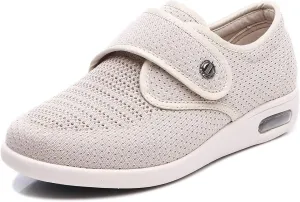 Mei MACLEOD Women's Wide Width Walking Shoes with Memory Foam Air Cushion Casual Sneakers Outdoor