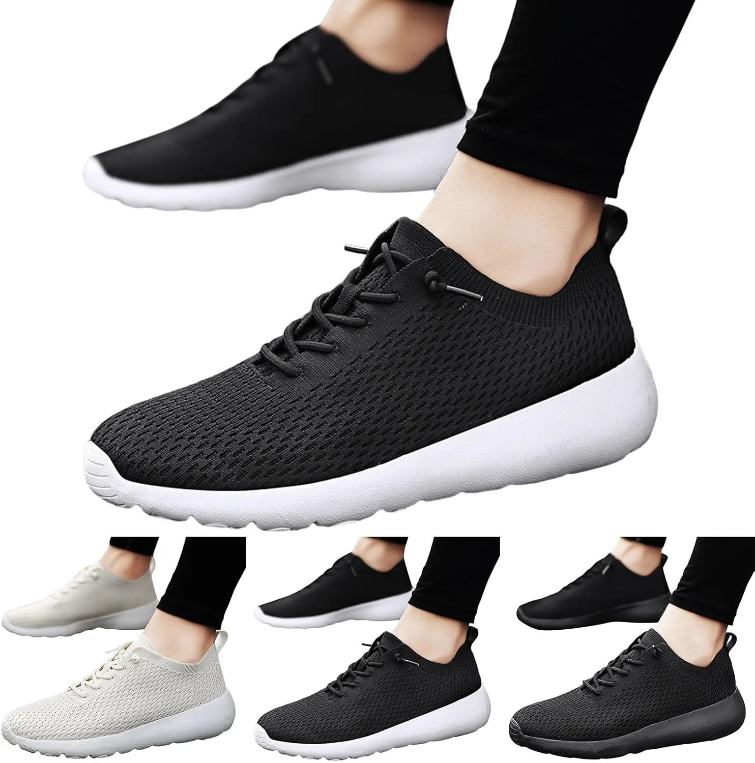 Men Sports Shoes Fashion New Pattern Simple Solid Color Couple Comfortable Soft Sole Mesh No Show Sneaker Socks Men