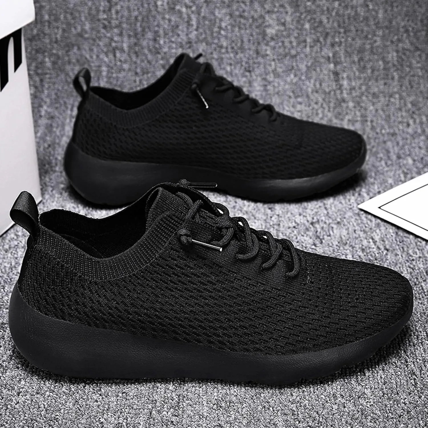 Men Sports Shoes Fashion New Pattern Simple Solid Color Couple Comfortable Soft Sole Mesh No Show Sneaker Socks Men
