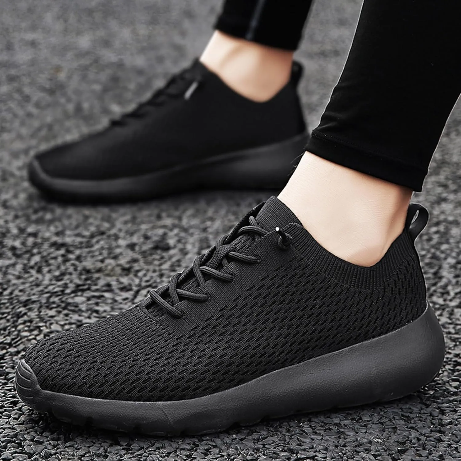 Men Sports Shoes Fashion New Pattern Simple Solid Color Couple Comfortable Soft Sole Mesh No Show Sneaker Socks Men