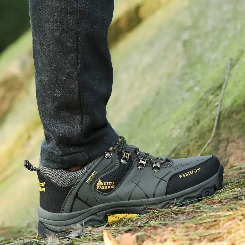 Men's Ankle Mid Waterproof Hiking Boots Outdoor Lightweight Jogging Shoes Climbing and Trekking Boot