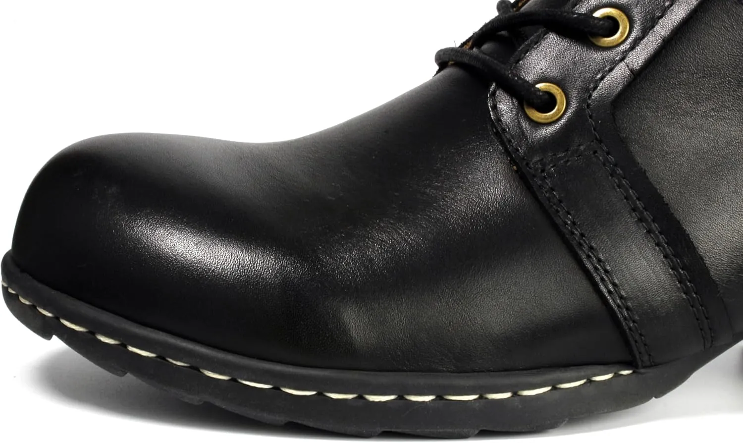Men's Genuine Leather Chukka Boots-Handcrafted Stitching,Breathable Cushioned Insole & Anti-Slip Rubber Sole(Wood Heel)- Casual Dress Motorcycle Ankle Boots for Riding & Walking