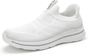 Men's Hands-Free Slip On Sneakers | Laceless Walking Shoes for Gym/Travel/Office