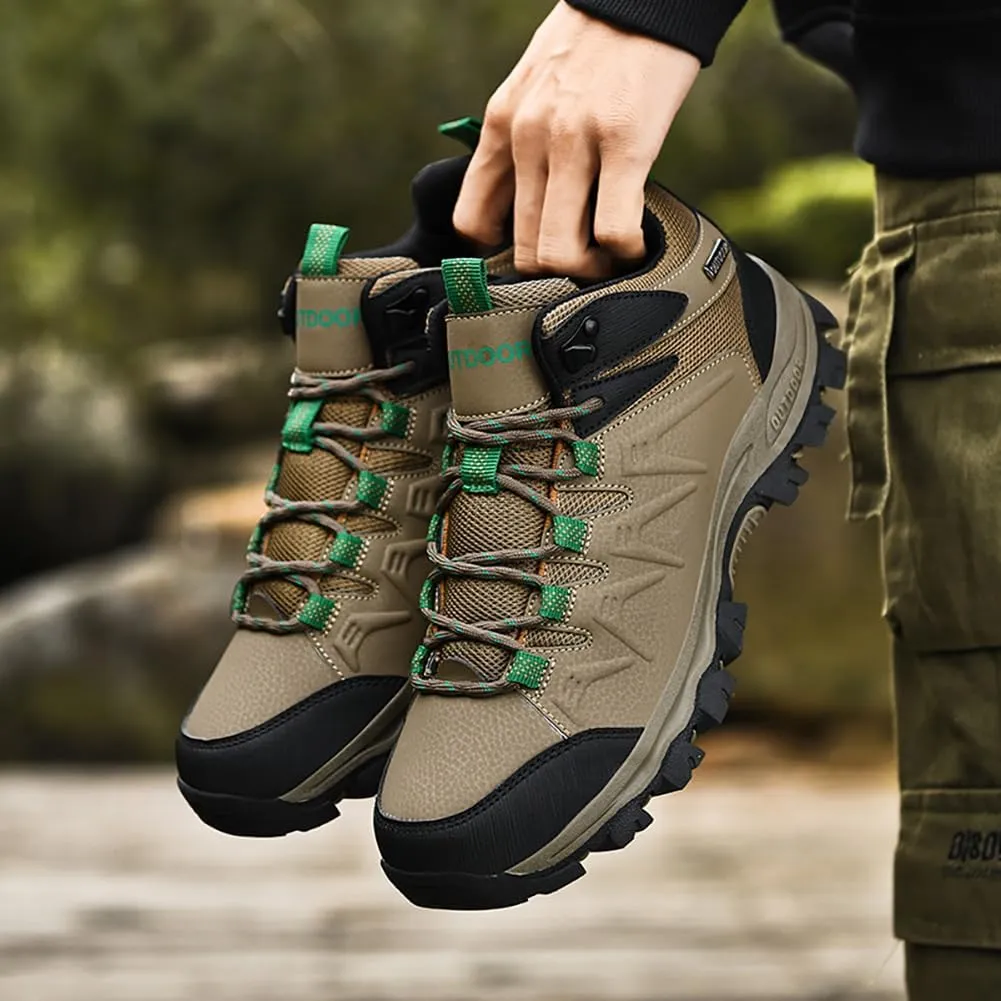 Men's Hiking Shoes Low-Top Trail Running Sneakers Breathable Mesh Travel Shoes Non-Slip Outdoor Trekking Boots