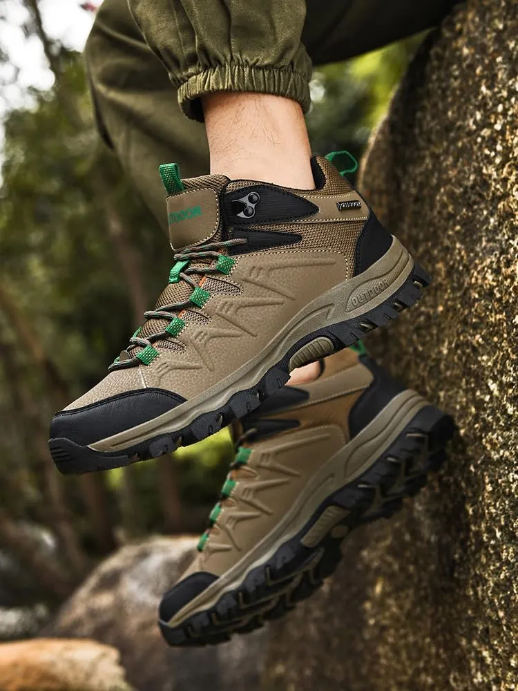 Men's Hiking Shoes Low-Top Trail Running Sneakers Breathable Mesh Travel Shoes Non-Slip Outdoor Trekking Boots
