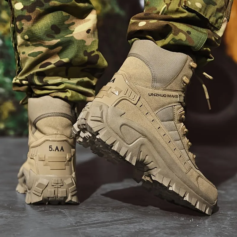 Men's Large Size Outdoor Jungle Hiking Boots, Desert Waterproof Tactical Hiking Shoes