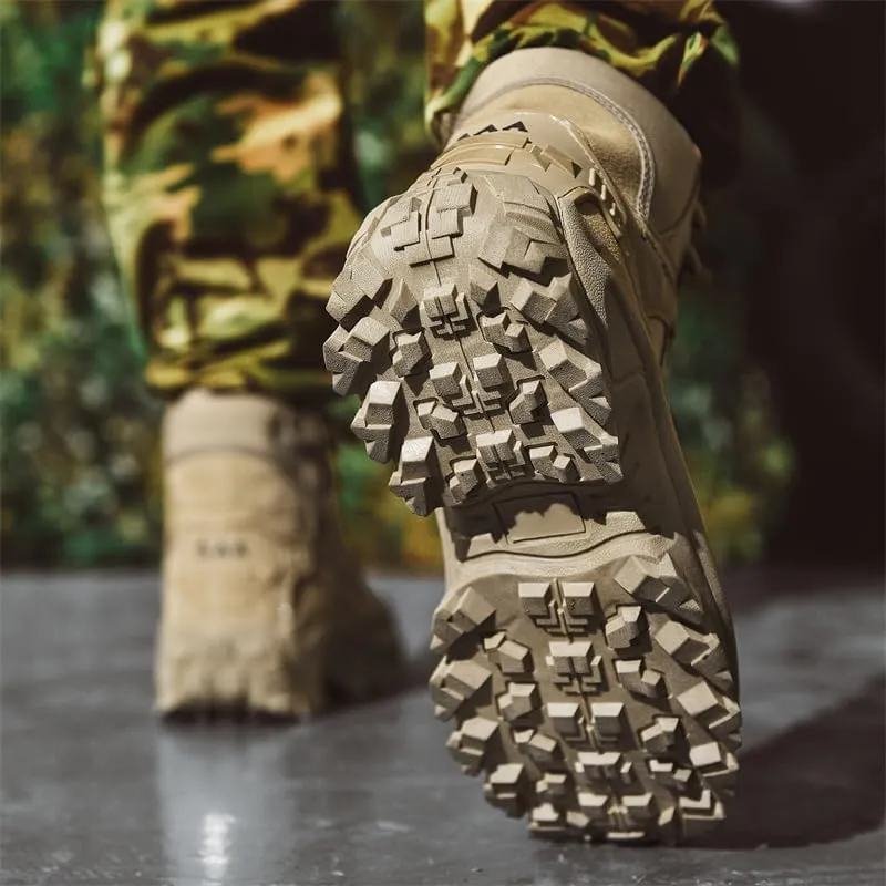Men's Large Size Outdoor Jungle Hiking Boots, Desert Waterproof Tactical Hiking Shoes