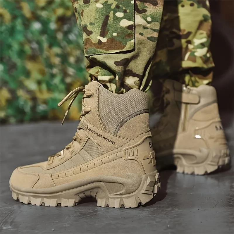 Men's Large Size Outdoor Jungle Hiking Boots, Desert Waterproof Tactical Hiking Shoes