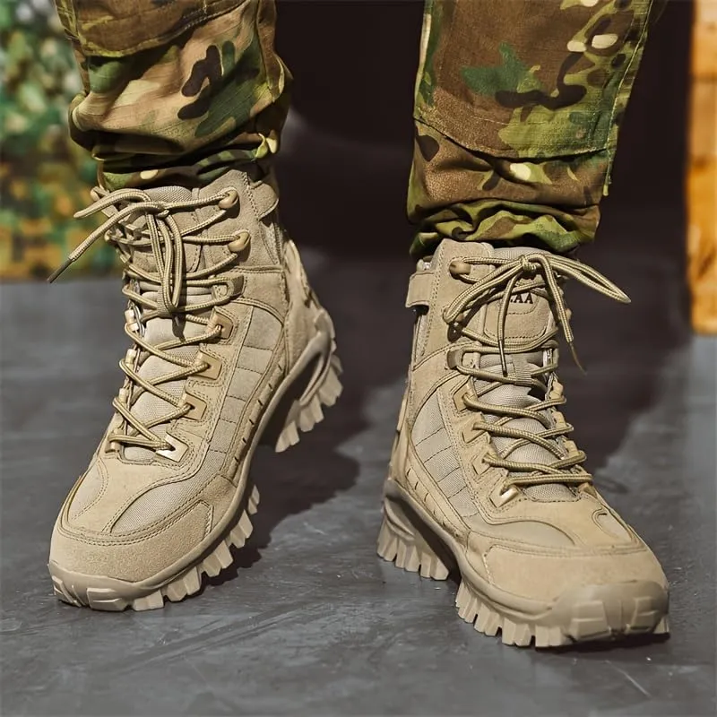 Men's Large Size Outdoor Jungle Hiking Boots, Desert Waterproof Tactical Hiking Shoes