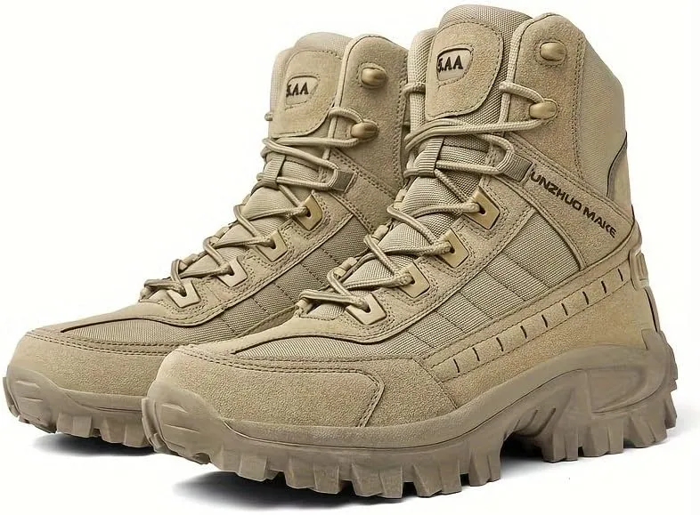 Men's Large Size Outdoor Jungle Hiking Boots, Desert Waterproof Tactical Hiking Shoes