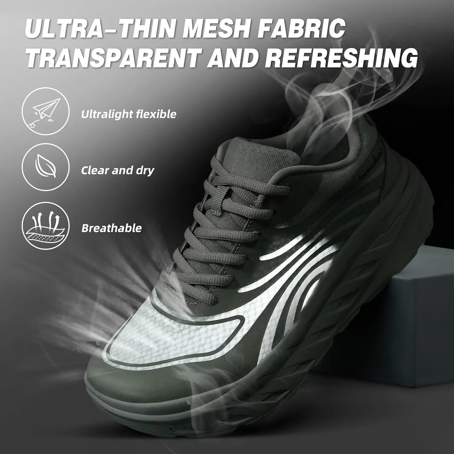 Men's Orthopedic Diabetic Wide Running Shoes: Comfortable Arch Support Plantar Fasciitis Sports Sneakers, Casual Swollen Orthotic Work Tennis Walking Shoes for Ankle and Heel Pain Relief