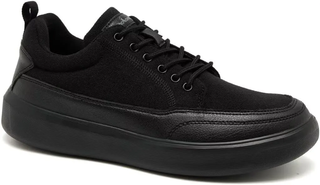 Men's Orthopedic Fashion Sneakers for Plantar Fasciitis: Casual Supportive Cushioned Walking Shoes for Flat Feet and High Arch, Comfortable Arch Support Shoes for Foot and Heel Pain Relief