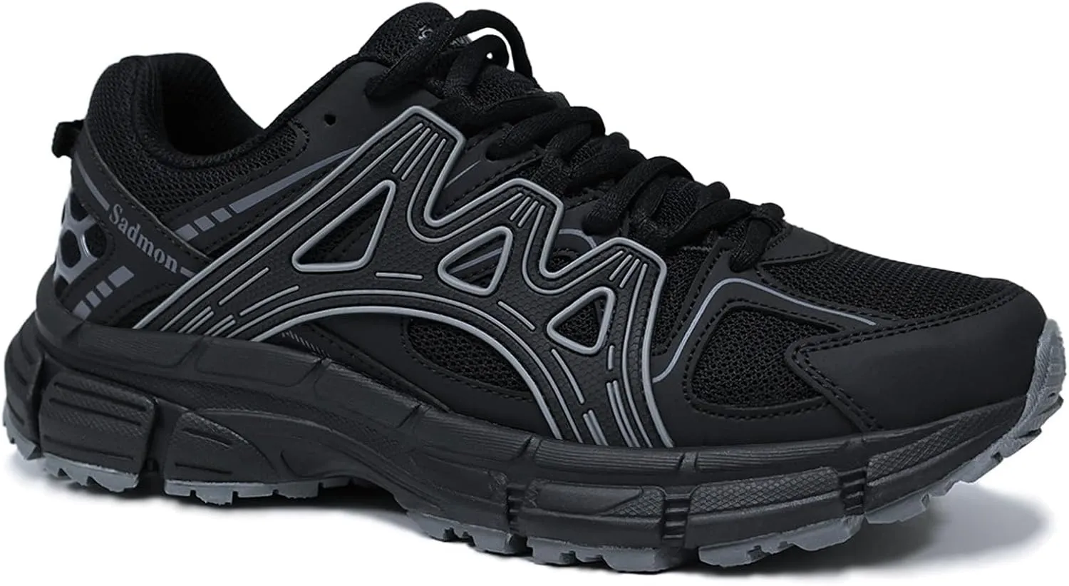 Men's Slip Resistant Trail Running Shoes - Supportive Athletic Shoes for Outdoor Fitness Walking, Road Running and Gym Training