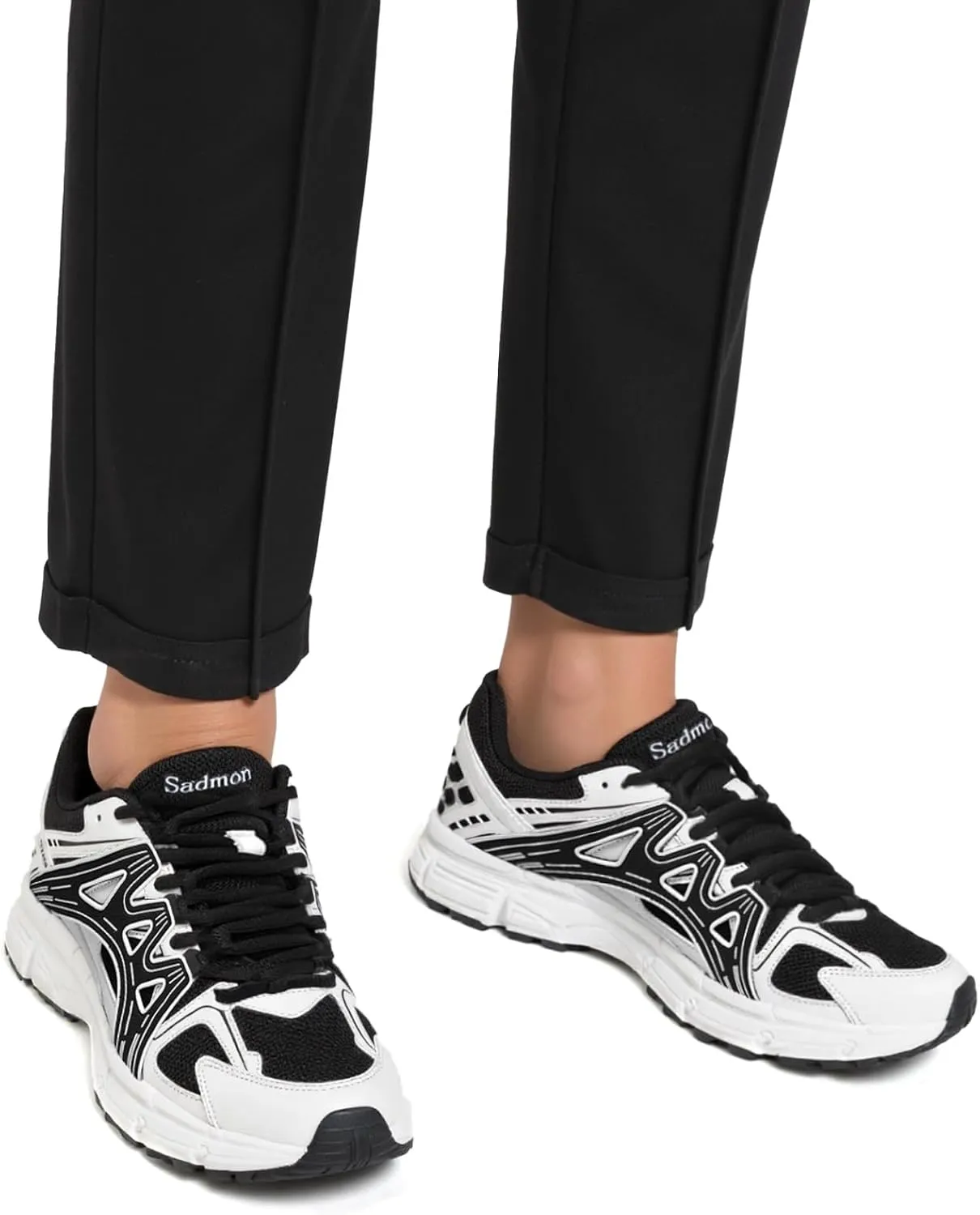 Men's Slip Resistant Trail Running Shoes - Supportive Athletic Shoes for Outdoor Fitness Walking, Road Running and Gym Training