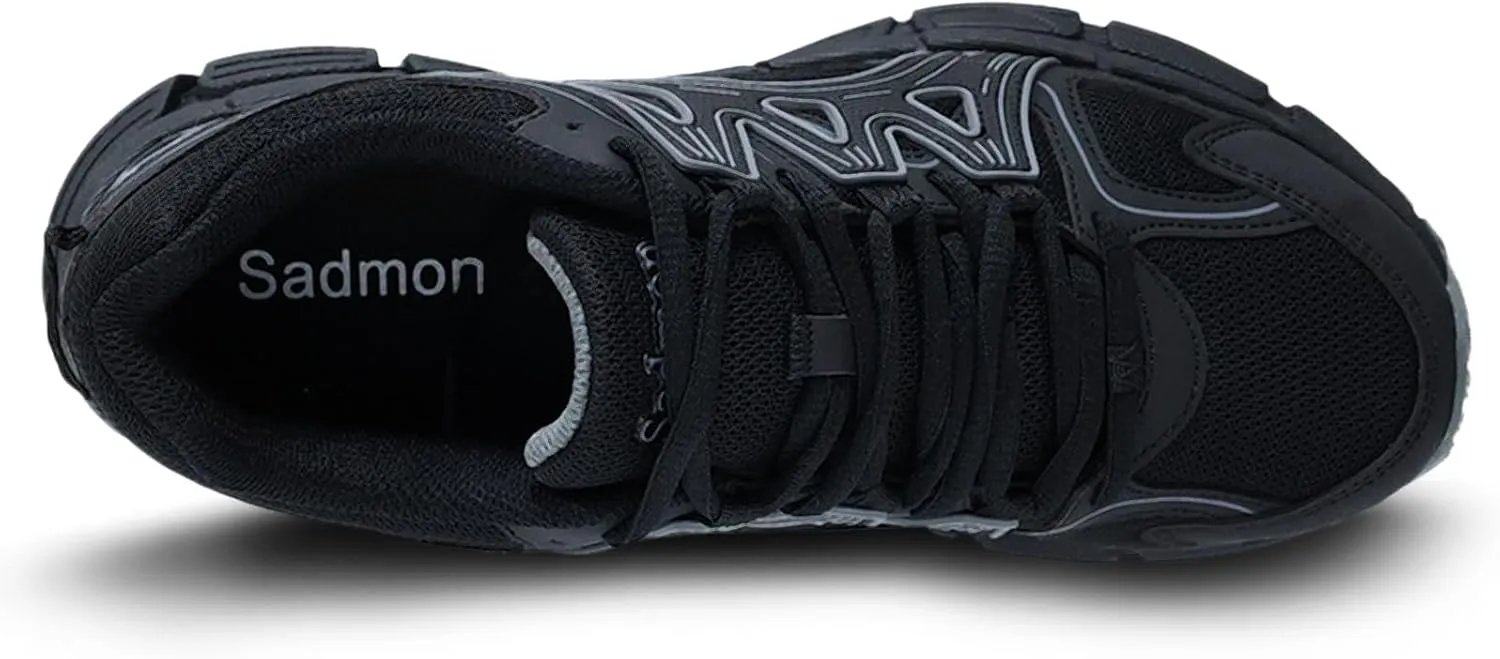 Men's Slip Resistant Trail Running Shoes - Supportive Athletic Shoes for Outdoor Fitness Walking, Road Running and Gym Training