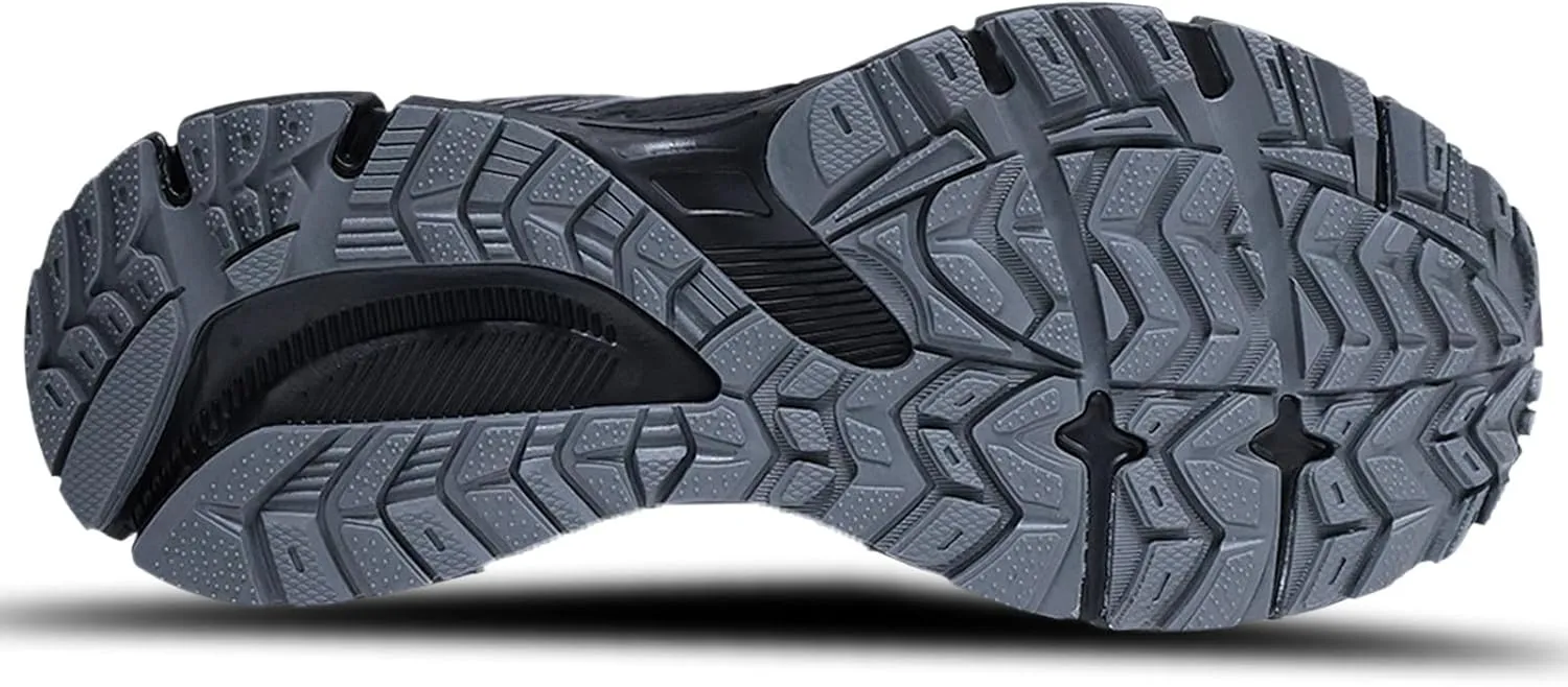 Men's Slip Resistant Trail Running Shoes - Supportive Athletic Shoes for Outdoor Fitness Walking, Road Running and Gym Training