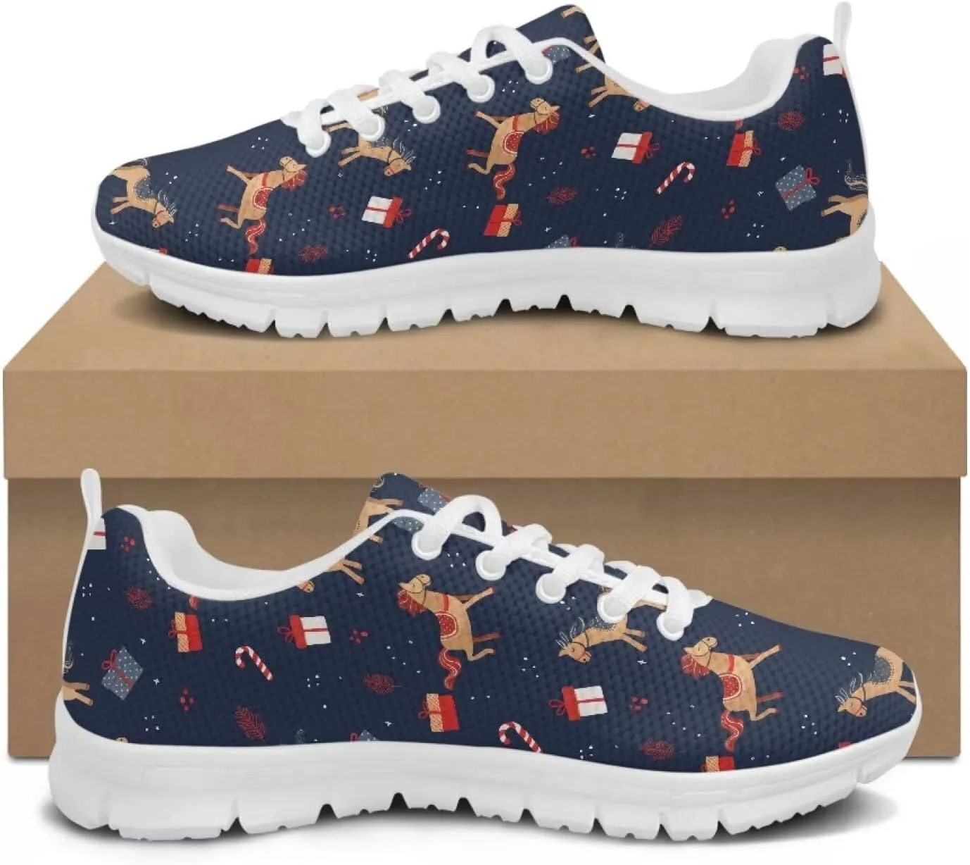 Men's Supportive Running Shoes Fashion Breathable Sneakers Light Elastic Arch Support Travel Shoes for Outdoor US 5-14 White Sole