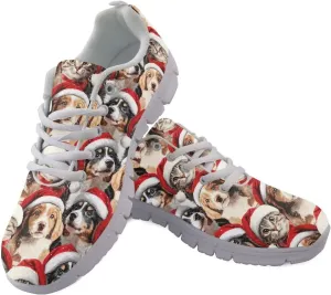 Men's Supportive Running Shoes Fashion Breathable Sneakers Light Elastic Arch Support Travel Shoes for Outdoor US 5-14 White Sole