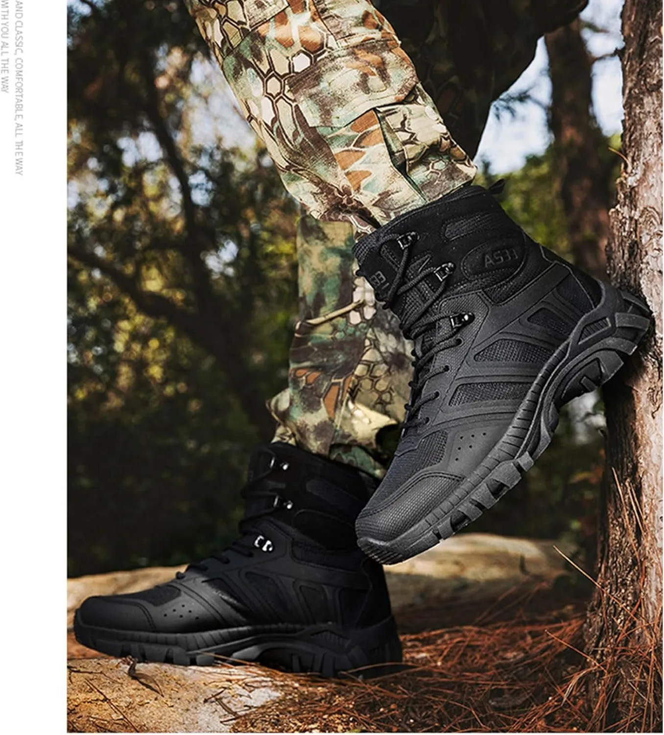 Men’s Tactical Boots 6 Inches Lightweight Army Motorcycle Combat Boots