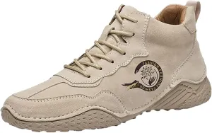 Mens Tennis Shoes Brown Sneakers Men's Casual Sneakers Mesh Breathable Walking Shoes Arch Support Shoes for Men