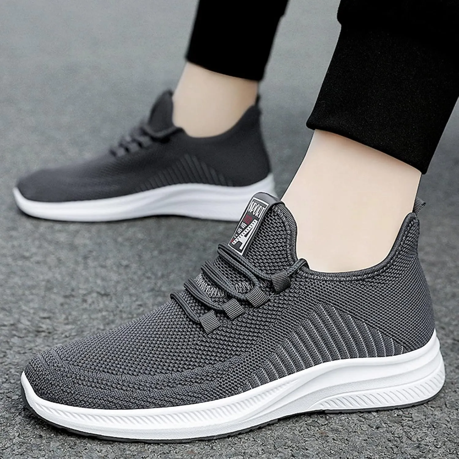 Mens Tennis Shoes Mens Slip on Shoes Sneaker for Men Slip on Shoe for Men Comfortable Running Trail Sneaker