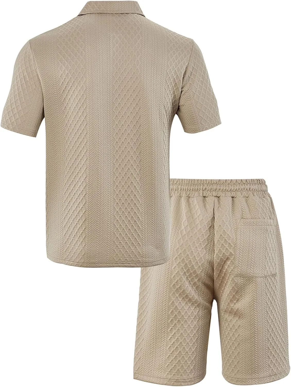 Mens Tracksuits 2 Piece Summer Short Sets Outfits Fashion Polos Shirt Casual Short Sleeve and Shorts Set with Pockets
