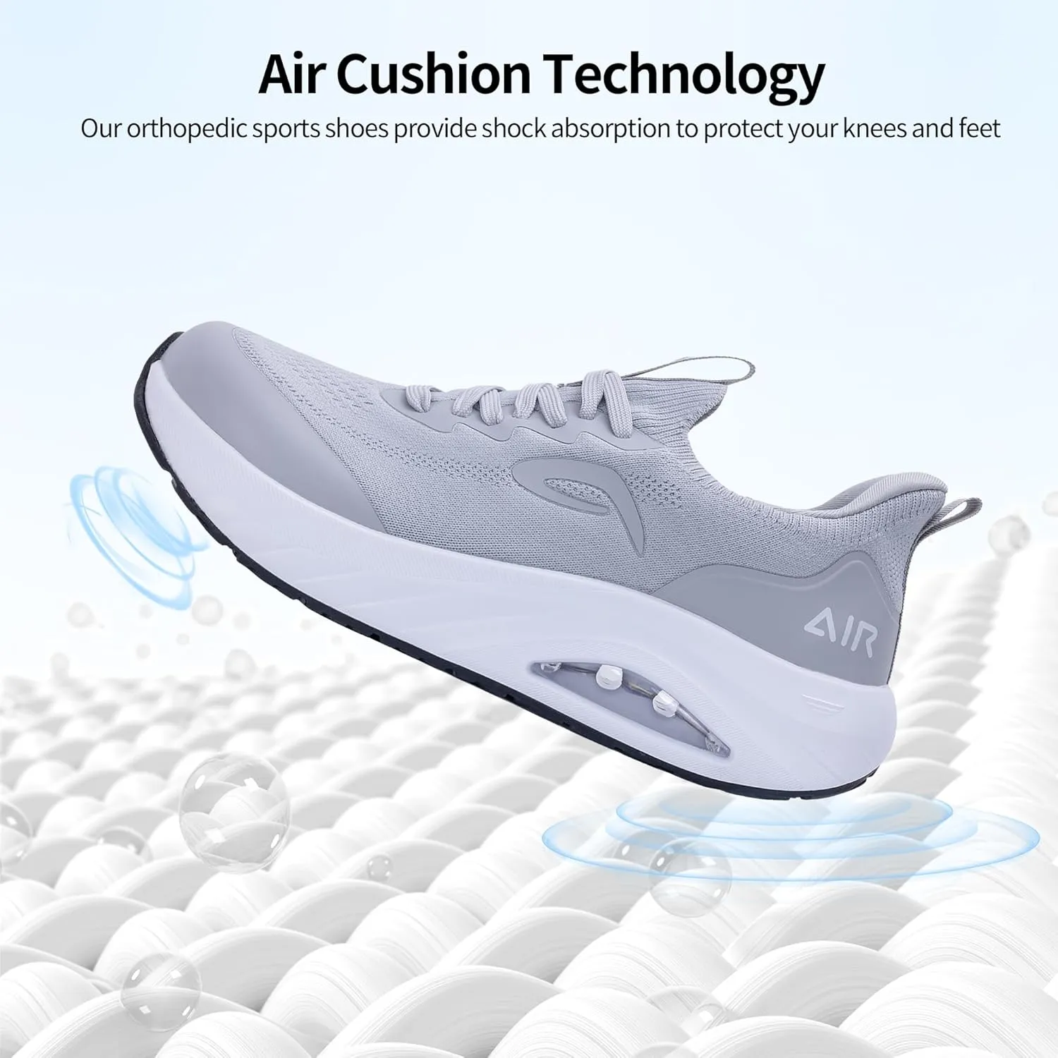 Mens Wide Toe Box Walking Shoes Arch Support Orthotic Slip On Air Tennis Running Sneakers for Plantar Fasciitis Relief US 7-13