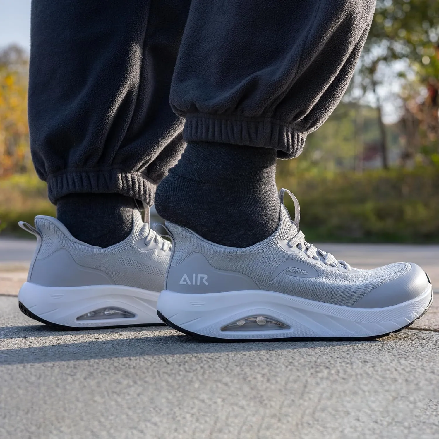 Mens Wide Toe Box Walking Shoes Arch Support Orthotic Slip On Air Tennis Running Sneakers for Plantar Fasciitis Relief US 7-13
