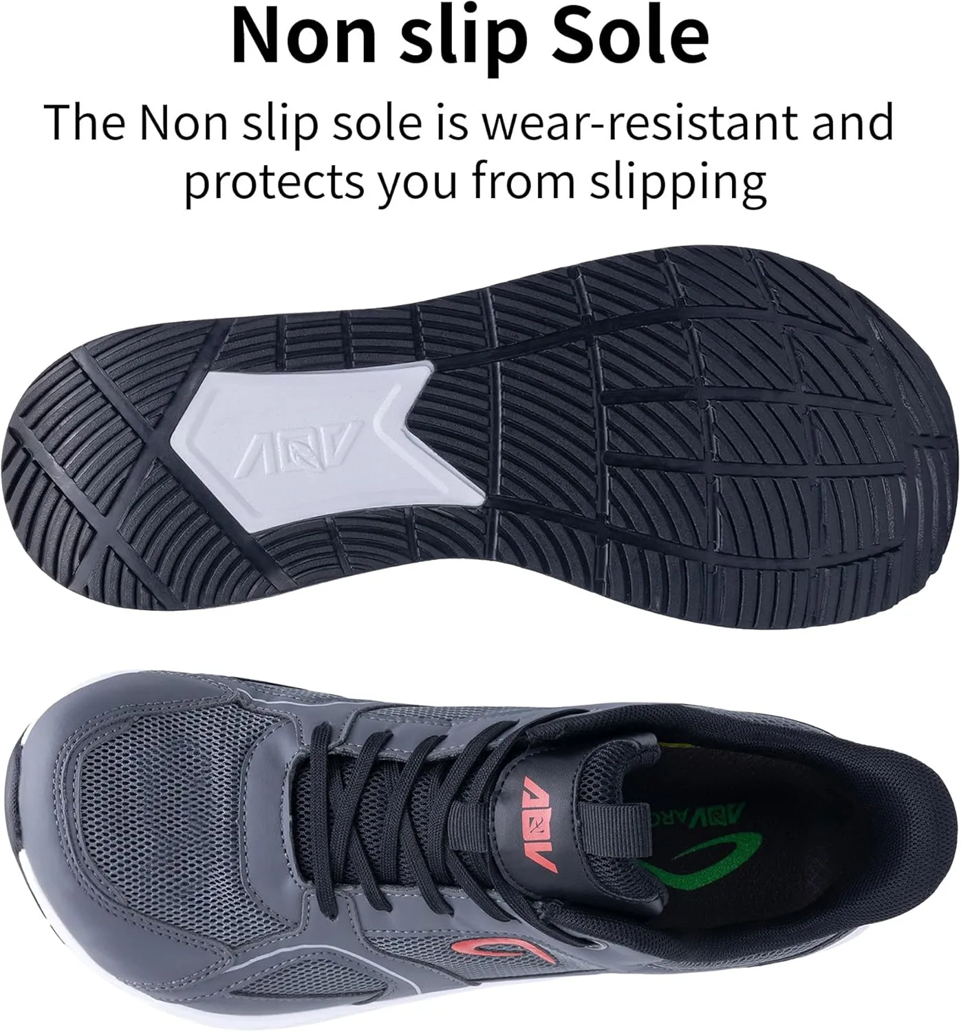 Mens Wide Toe Box Walking Shoes Arch Support Orthotic Tennis Running Sneakers for Plantar Fasciitis Relief US 8-13