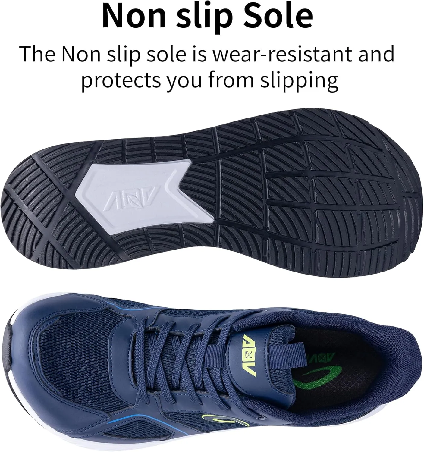 Mens Wide Toe Box Walking Shoes Arch Support Orthotic Tennis Running Sneakers for Plantar Fasciitis Relief US 8-13