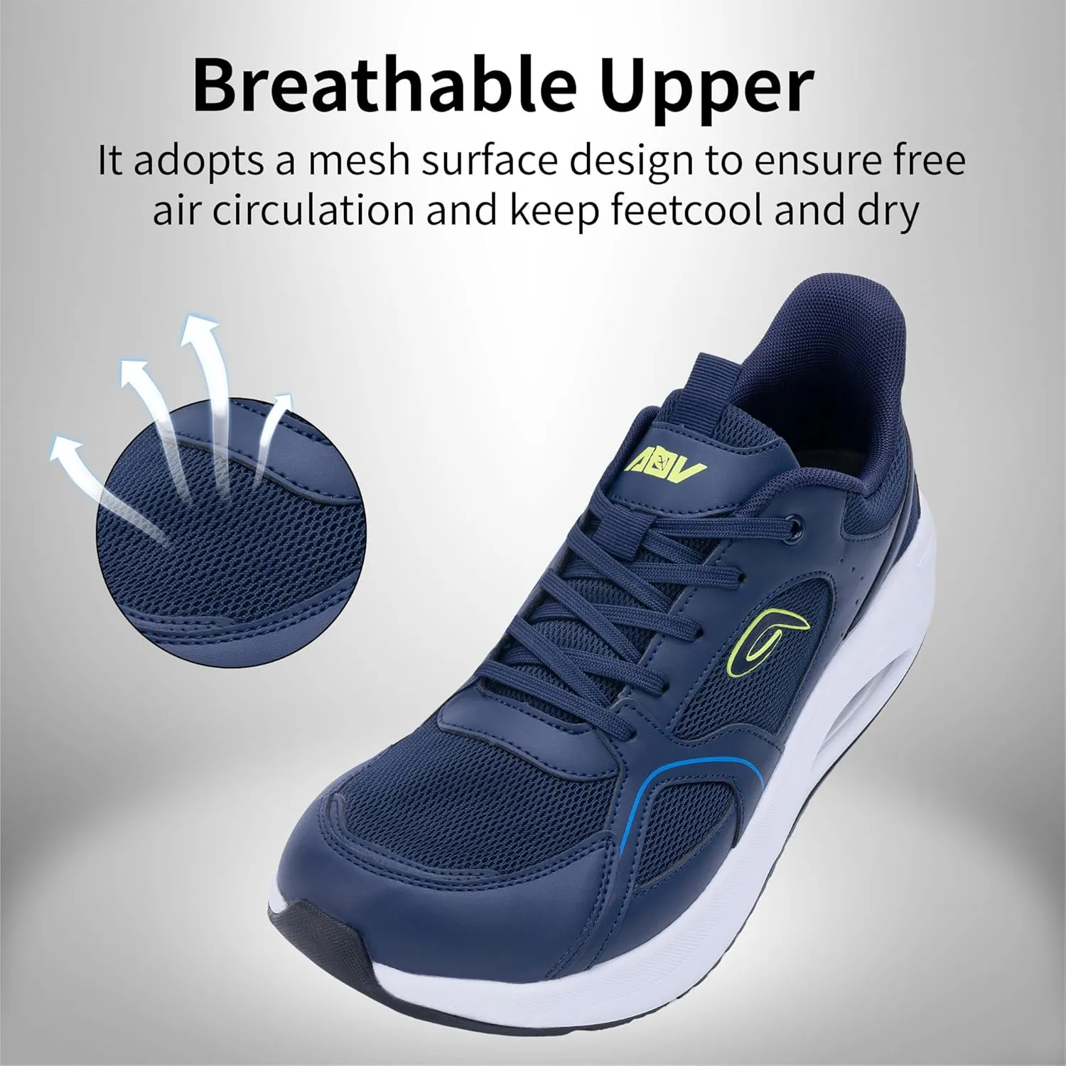 Mens Wide Toe Box Walking Shoes Arch Support Orthotic Tennis Running Sneakers for Plantar Fasciitis Relief US 8-13