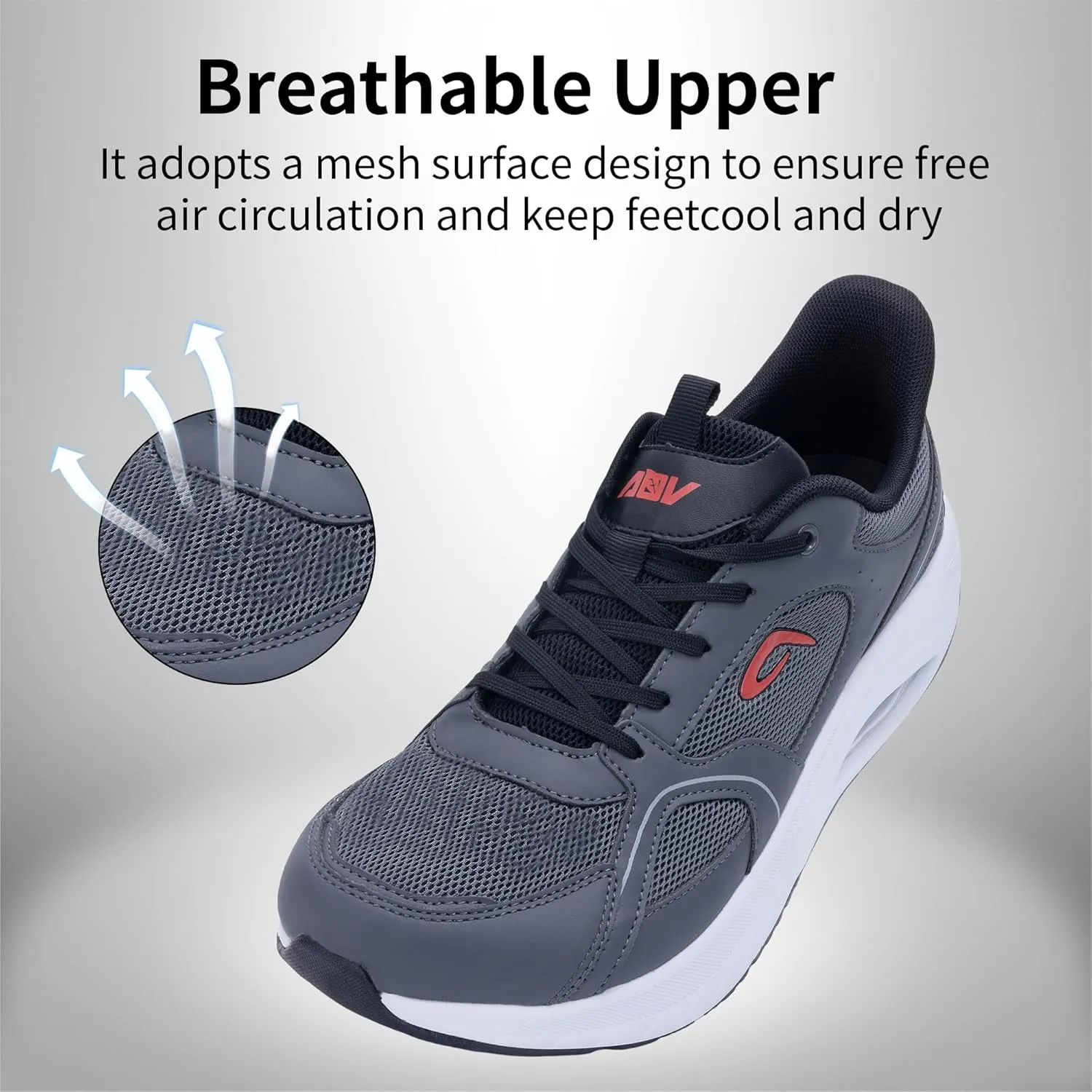 Mens Wide Toe Box Walking Shoes Arch Support Orthotic Tennis Running Sneakers for Plantar Fasciitis Relief US 8-13