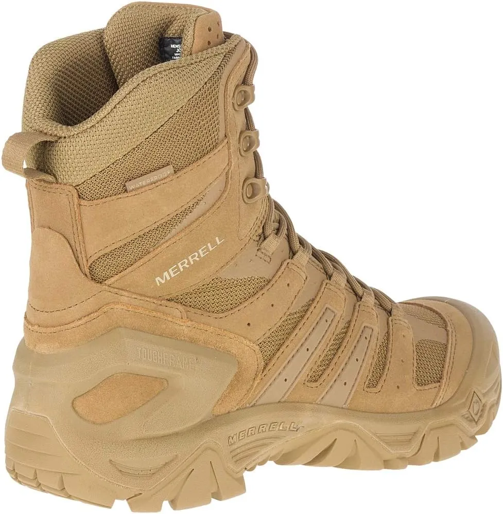 Merrell Men’s Strongfield Tactical 6” Waterproof Boots, Breathable & Comfortable Work Combat Hiking Shoes