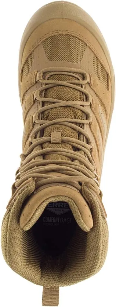 Merrell Men’s Strongfield Tactical 6” Waterproof Boots, Breathable & Comfortable Work Combat Hiking Shoes
