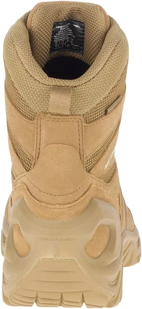Merrell Men’s Strongfield Tactical 6” Waterproof Boots, Breathable & Comfortable Work Combat Hiking Shoes