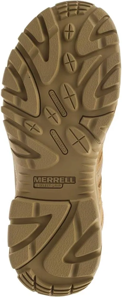 Merrell Men’s Strongfield Tactical 6” Waterproof Boots, Breathable & Comfortable Work Combat Hiking Shoes