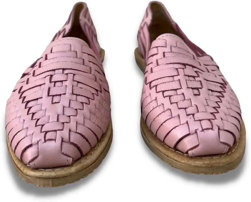 Mexico en la Piel Leather Huarache Sandals. Comfortable Flats For Woman.
