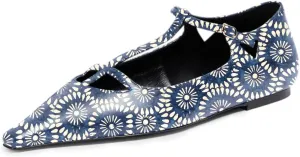 Milooey shoes Women Closed Square Toe Ballet Flats Comfy Buckled T-Strap Mary Jane Flats Sexy Cutout Dress Party Shoes Size 4-16 Us